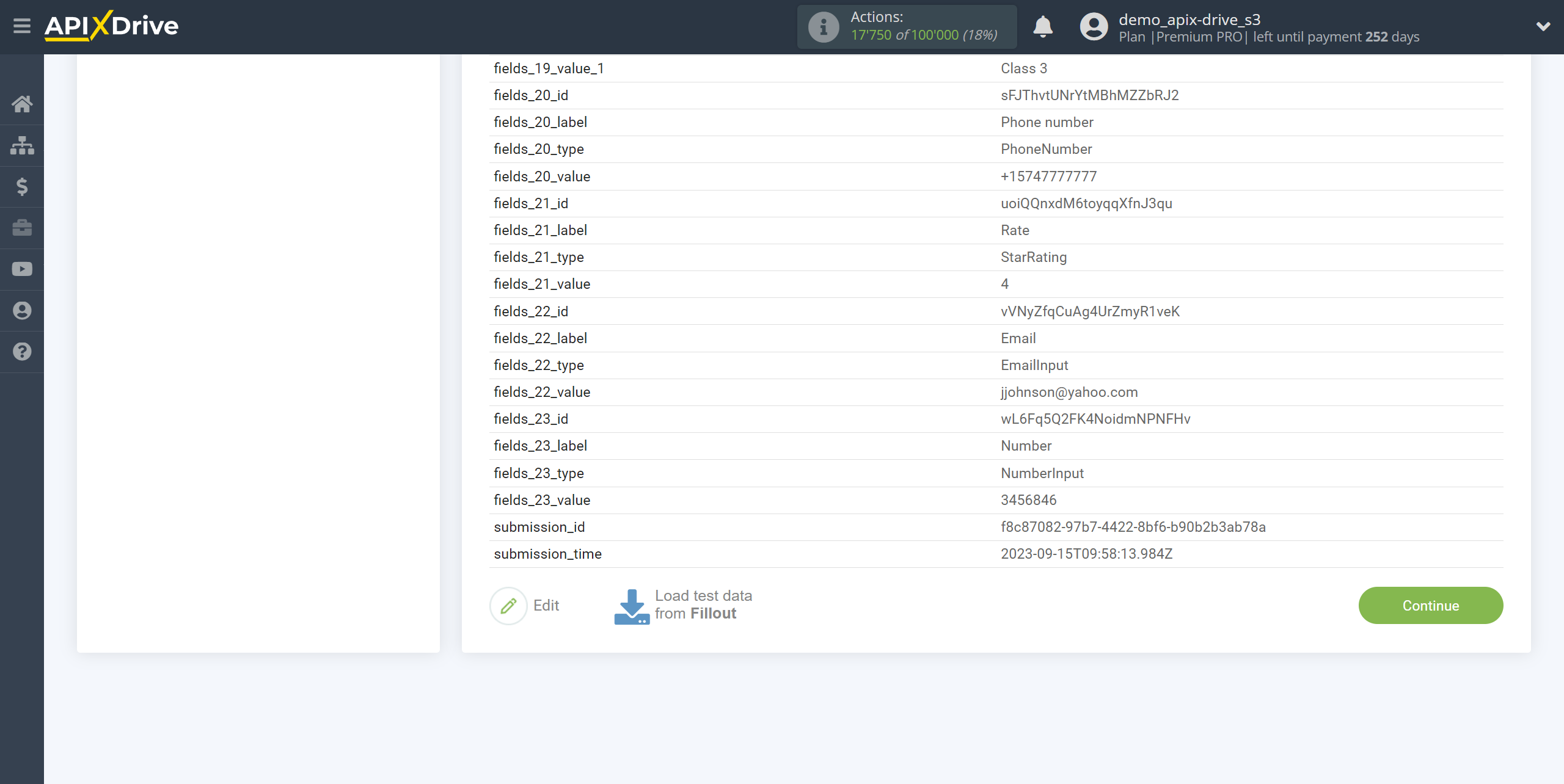 How to Connect Fillout as Data Source | Test data How to Connect Fillout as Data Source | Test data