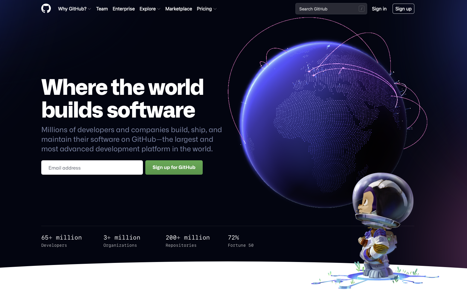 GitHub был разработан специально под Git<br> GitHub был разработан специально под Git<br>