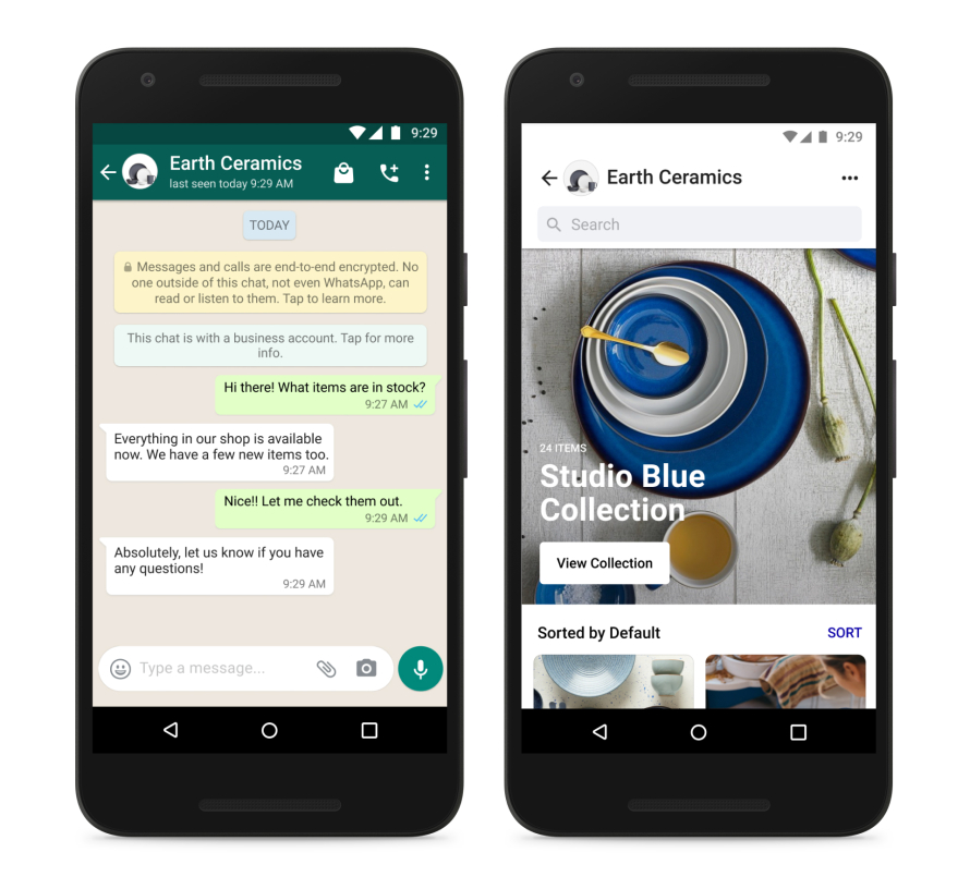 Facebook добавляет Shops в WhatsApp Facebook добавляет Shops в WhatsApp