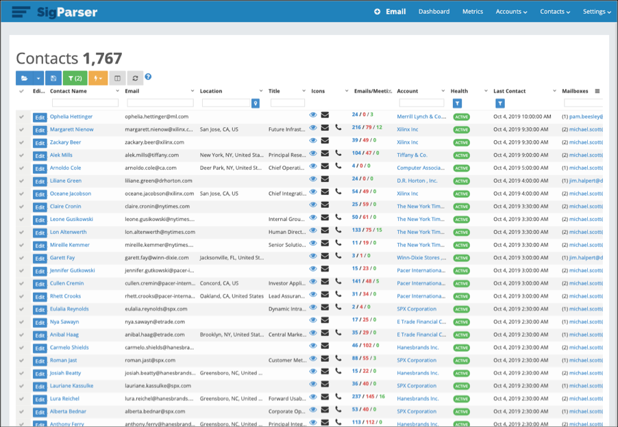Анализатор электронной почты SigParser Анализатор электронной почты SigParser