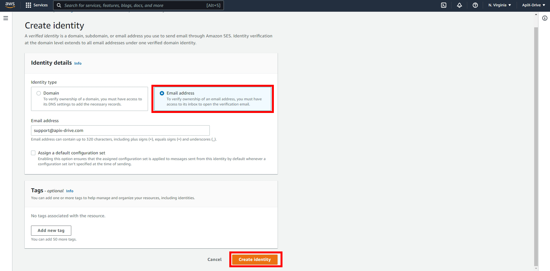 How to Connect Amazon SES as Data Source | E-mail account creation