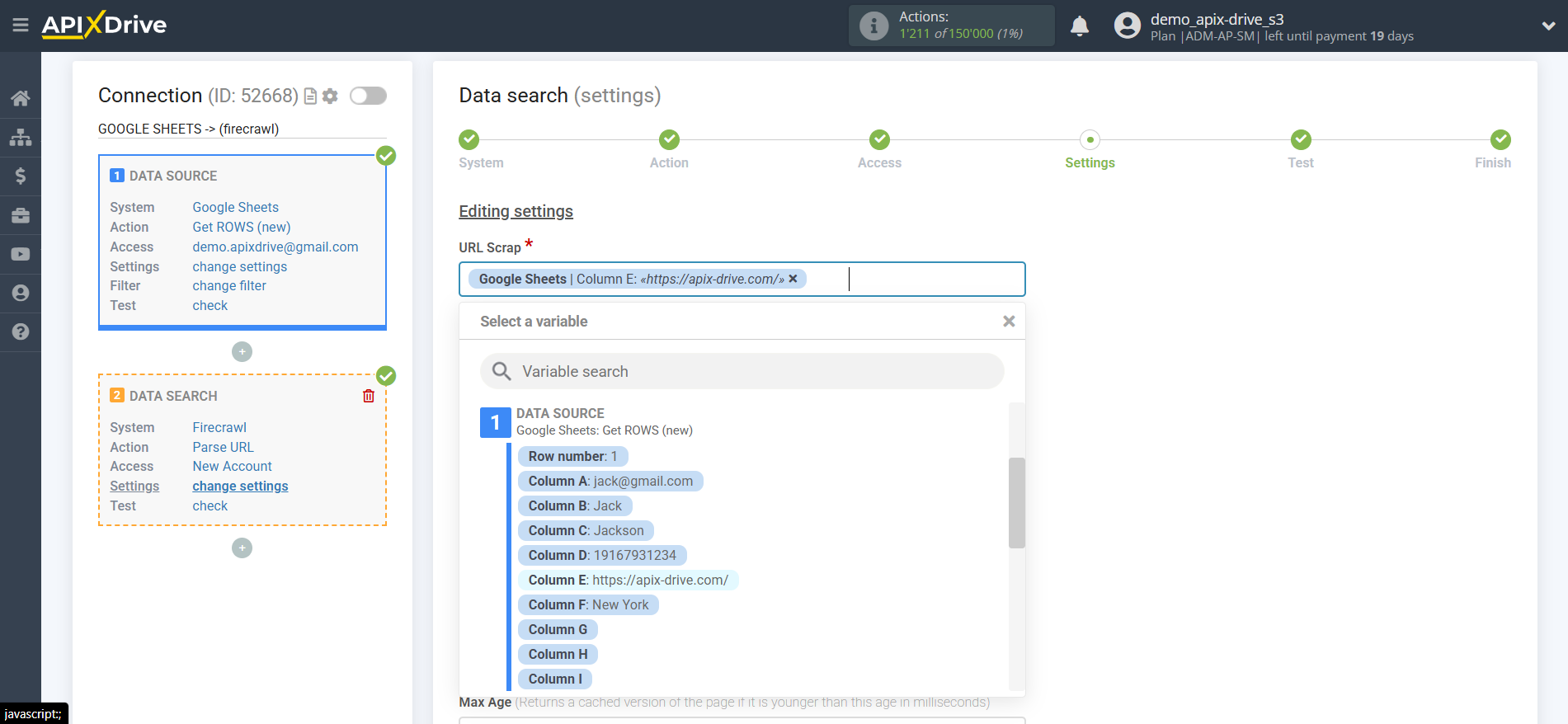How to Connect Firecrawl as Data Search | Assigning fields How to Connect Firecrawl as Data Search | Assigning fields