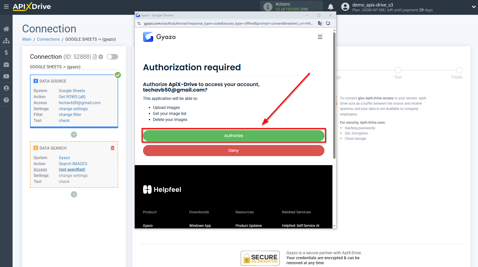 Setting up Gyazo IMAGES Search in Google Sheets | Account connection Setting up Gyazo IMAGES Search in Google Sheets | Account connection