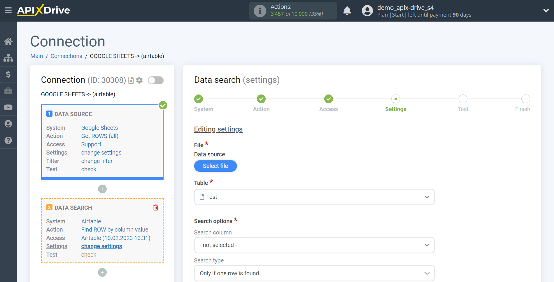 Setting up an AirTable Row Search in Google Sheets | Assigning fields