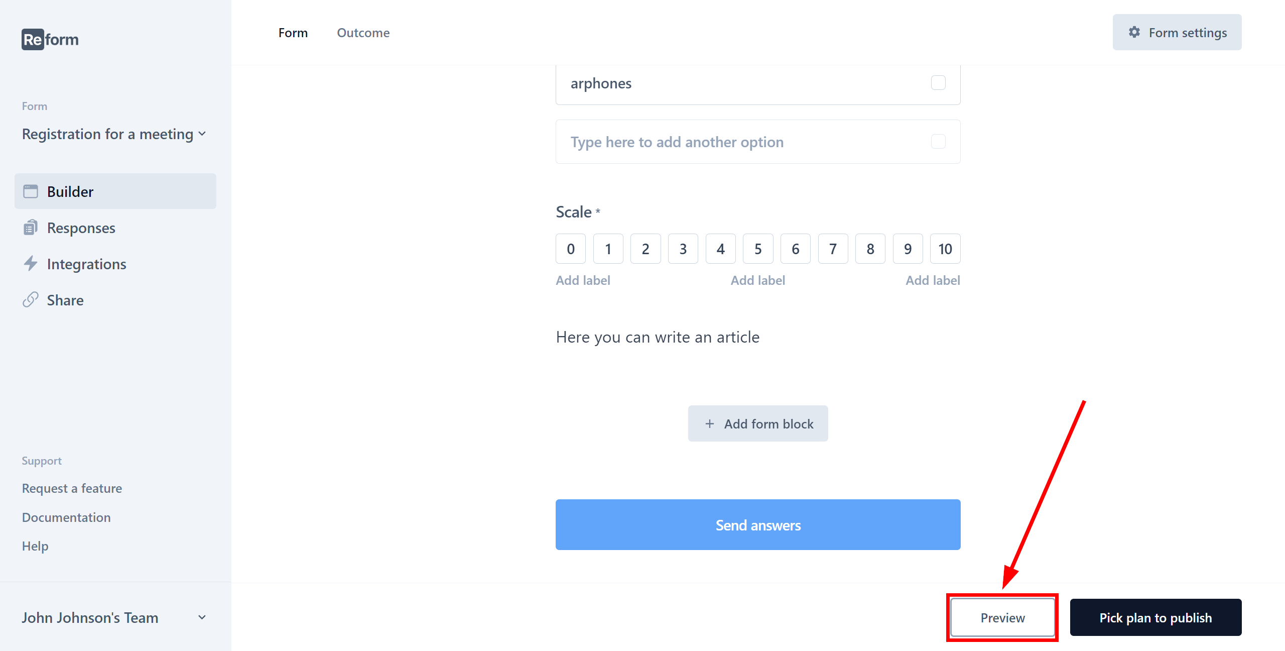 How to Connect Reform as Data Source  | Form test data generation