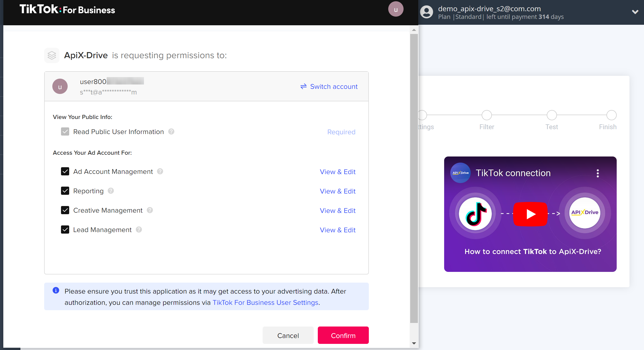 How to Connect TikTok as Data Source | Account connection