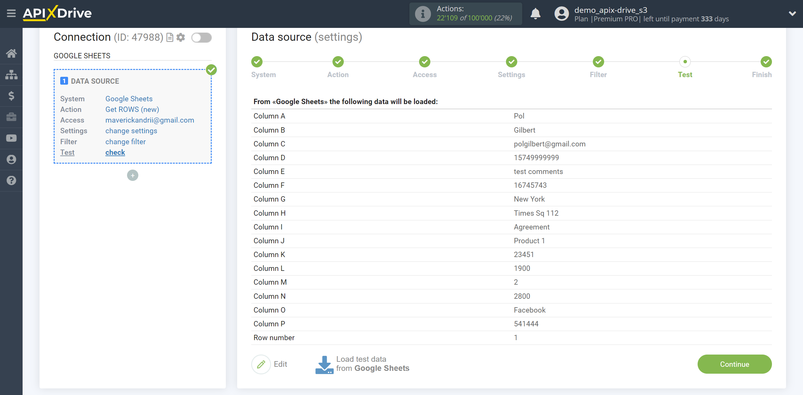 How to setup KeepinCRM Update Agreement / Create Agreement | Test data