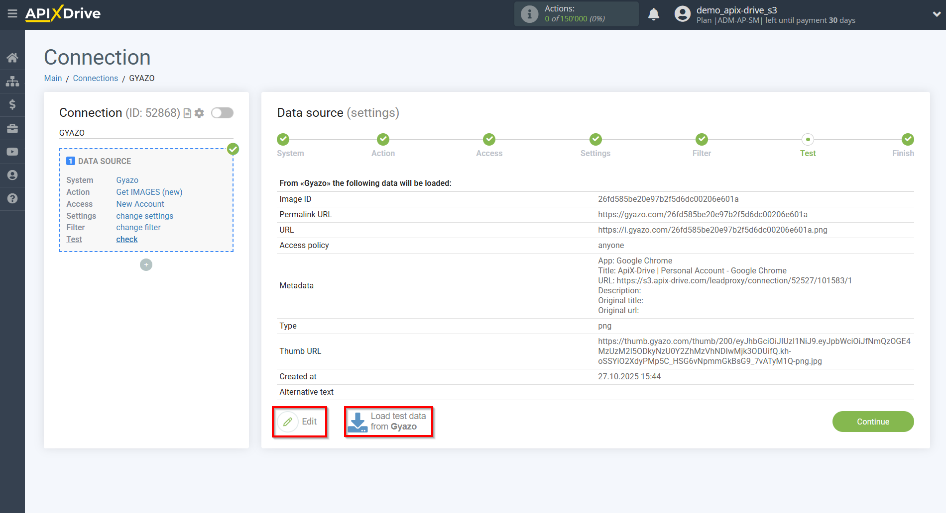 How to Connect Gyazo as Data Source | Test data How to Connect Gyazo as Data Source | Test data