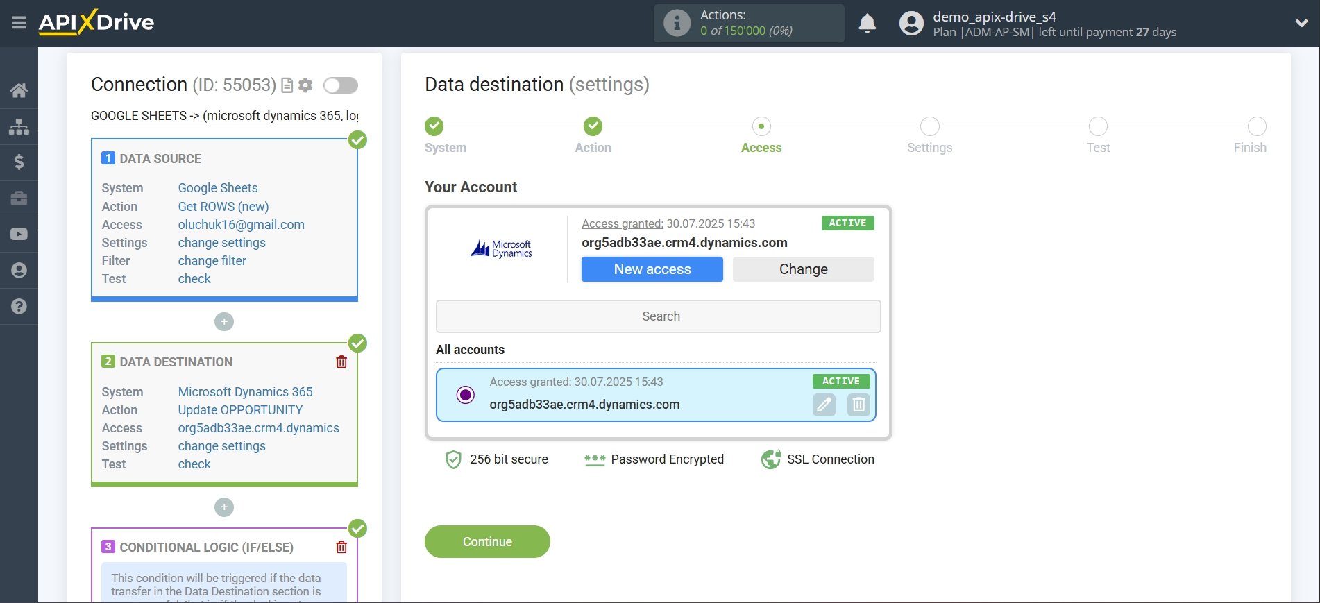 How to setup Microsoft Dynamics 365 Update Opportunity / Create Opportunity | Selecting a Destination account How to setup Microsoft Dynamics 365 Update Opportunity / Create Opportunity | Selecting a Destination account