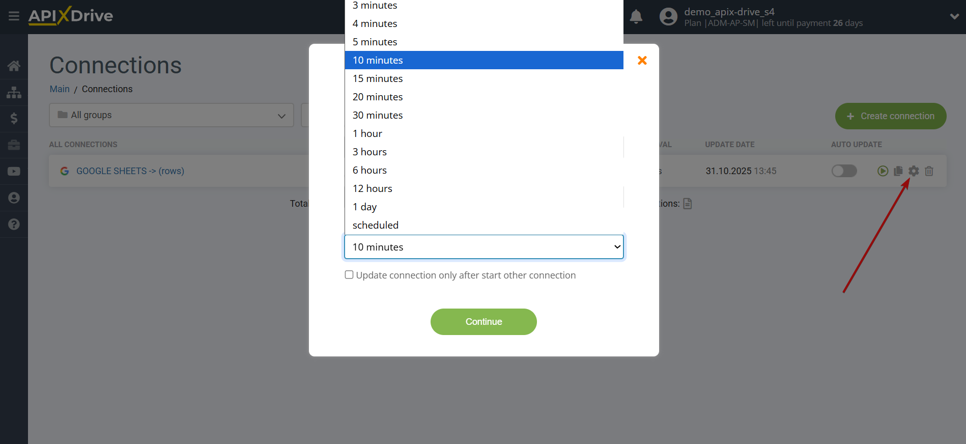 How to Connect Rows as Data Destination | Update interval How to Connect Rows as Data Destination | Update interval