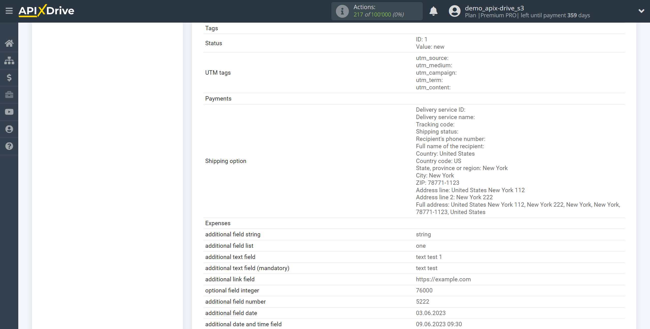 How to Connect KeyCRM as Data Source | Test data