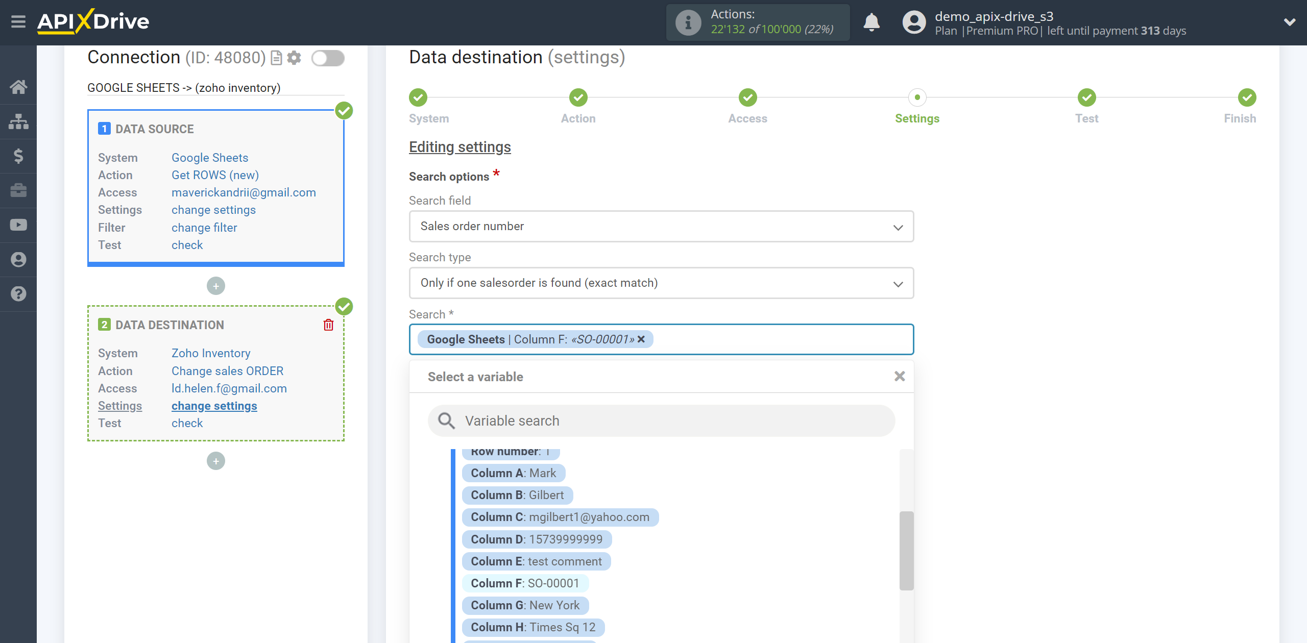 How to setup Zoho Inventory Change sales Order / Create sales Order | Assigning Fields