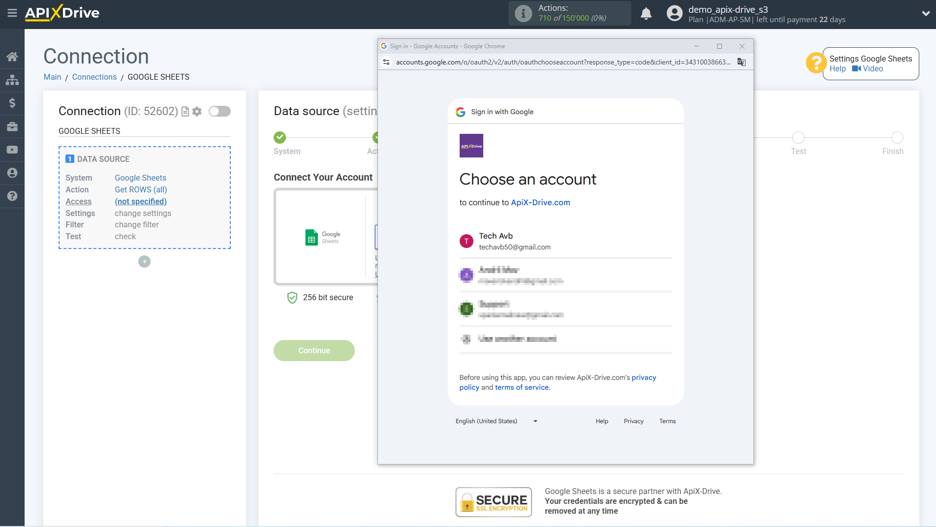 Setting Search to Verification E-MAIL Clearout in Google Sheets | Select a Google account to connect Setting Search to Verification E-MAIL Clearout in Google Sheets | Select a Google account to connect