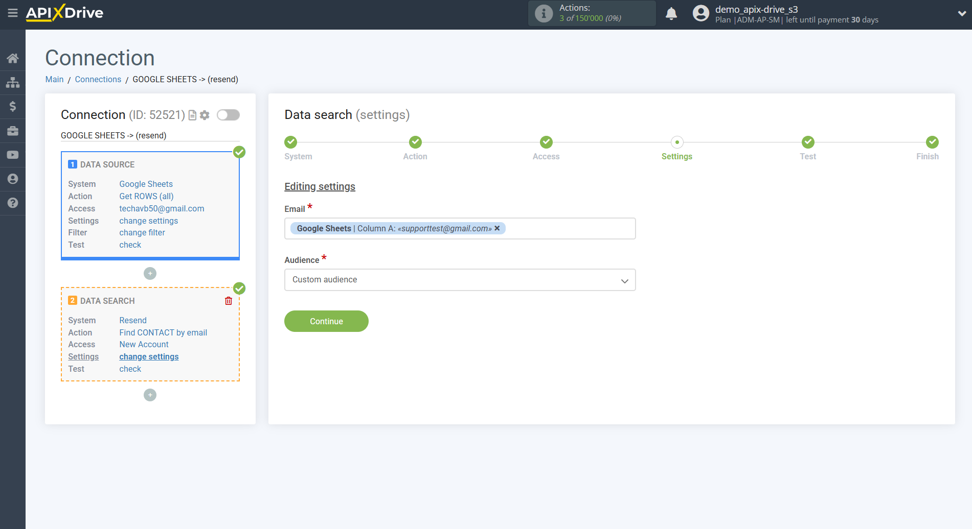 Setting up Resend Contact Search in Google Sheets | Assigning fields Setting up Resend Contact Search in Google Sheets | Assigning fields