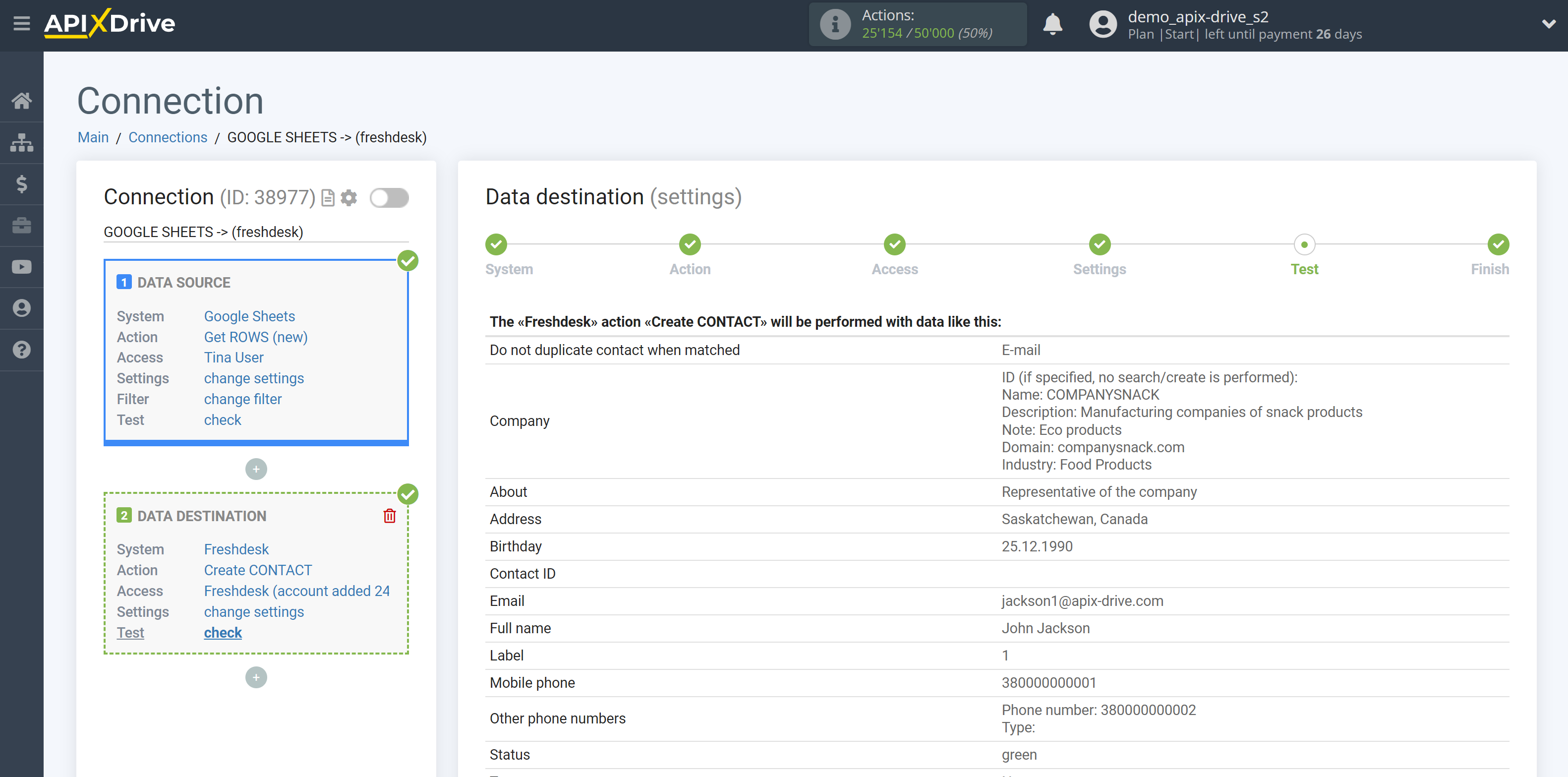 How to Connect Freshdesk as Data Destination | Data Test