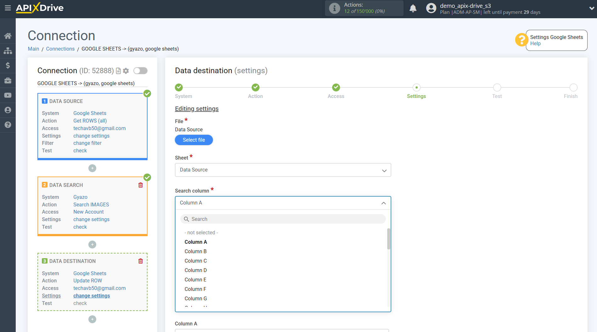 Setting up Gyazo IMAGES Search in Google Sheets | Assigning fields Setting up Gyazo IMAGES Search in Google Sheets | Assigning fields
