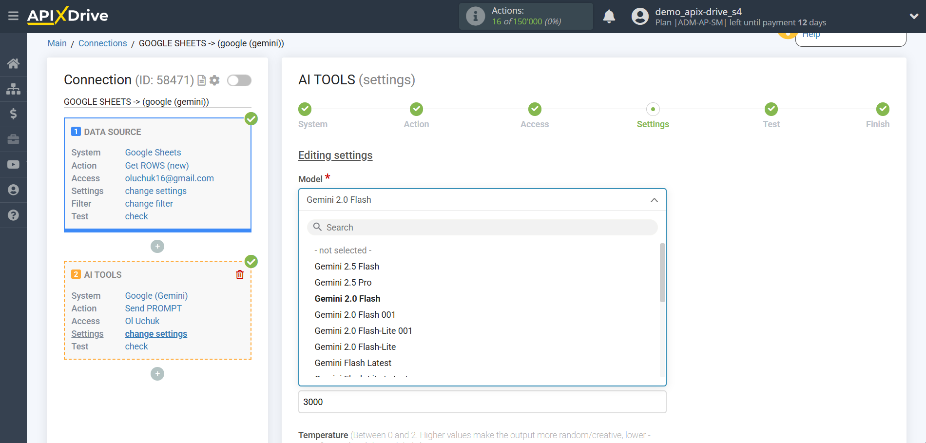 Setting up Gemini in Google Sheets | Assigning fields