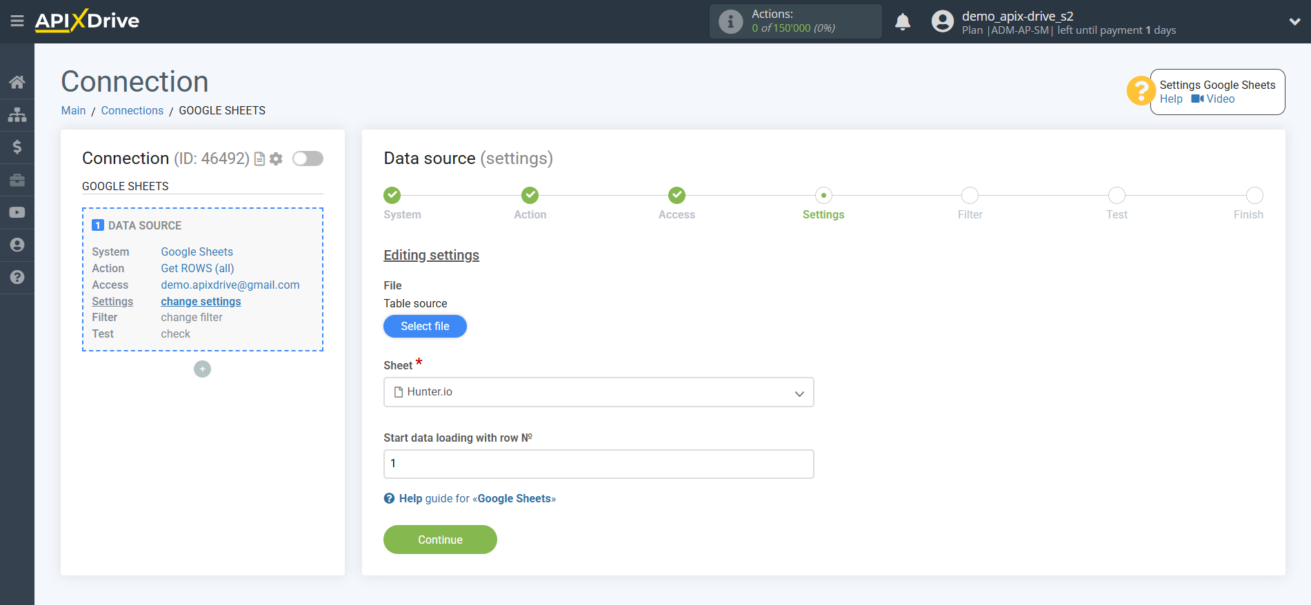 Setting Search to Verification EMAIL Hunter.io in Google Sheets | Table and Sheet Selection Setting Search to Verification EMAIL Hunter.io in Google Sheets | Table and Sheet Selection