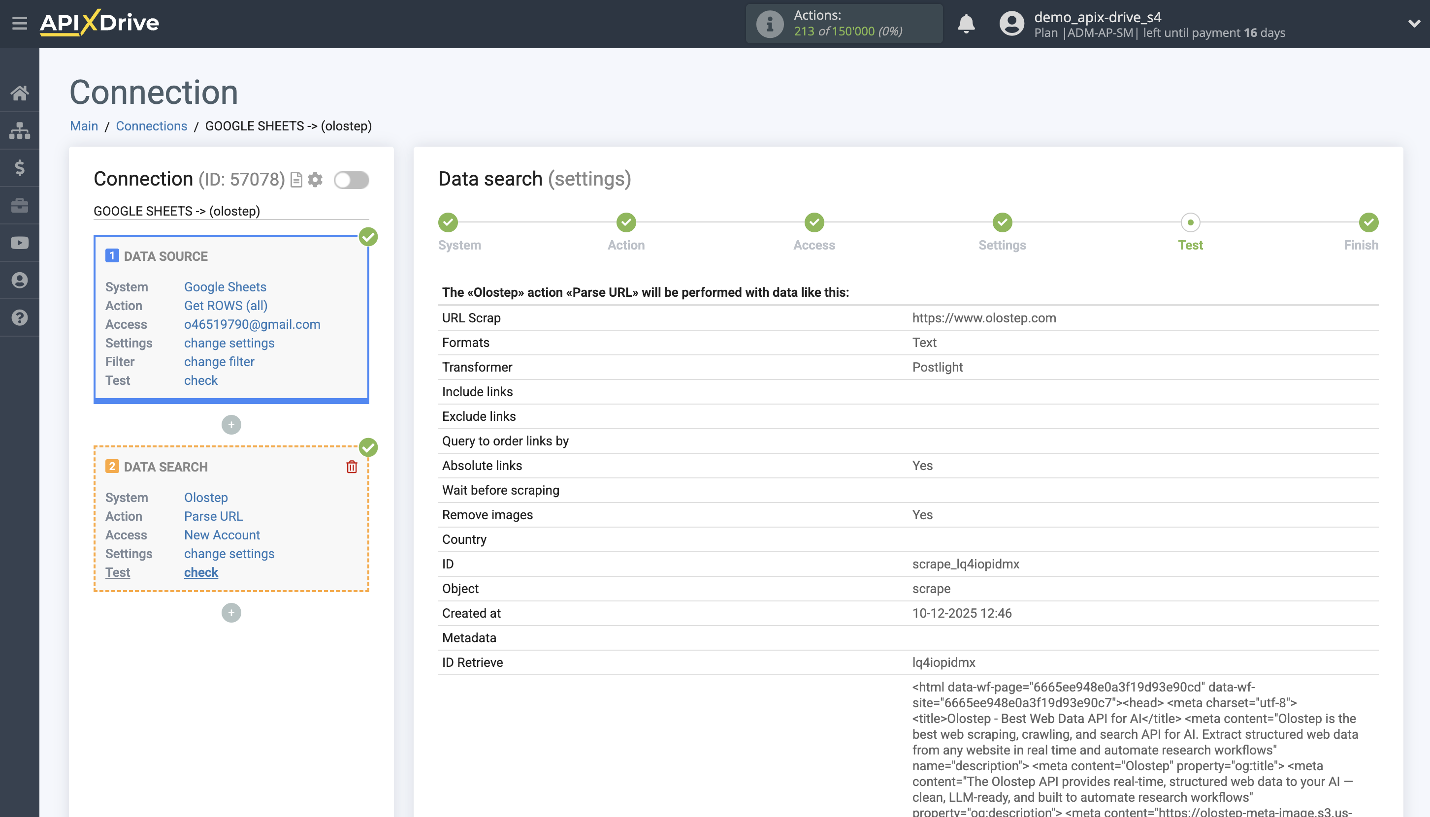 Setting up an Olostep Item Search in Google Sheets | Test data Setting up an Olostep Item Search in Google Sheets | Test data
