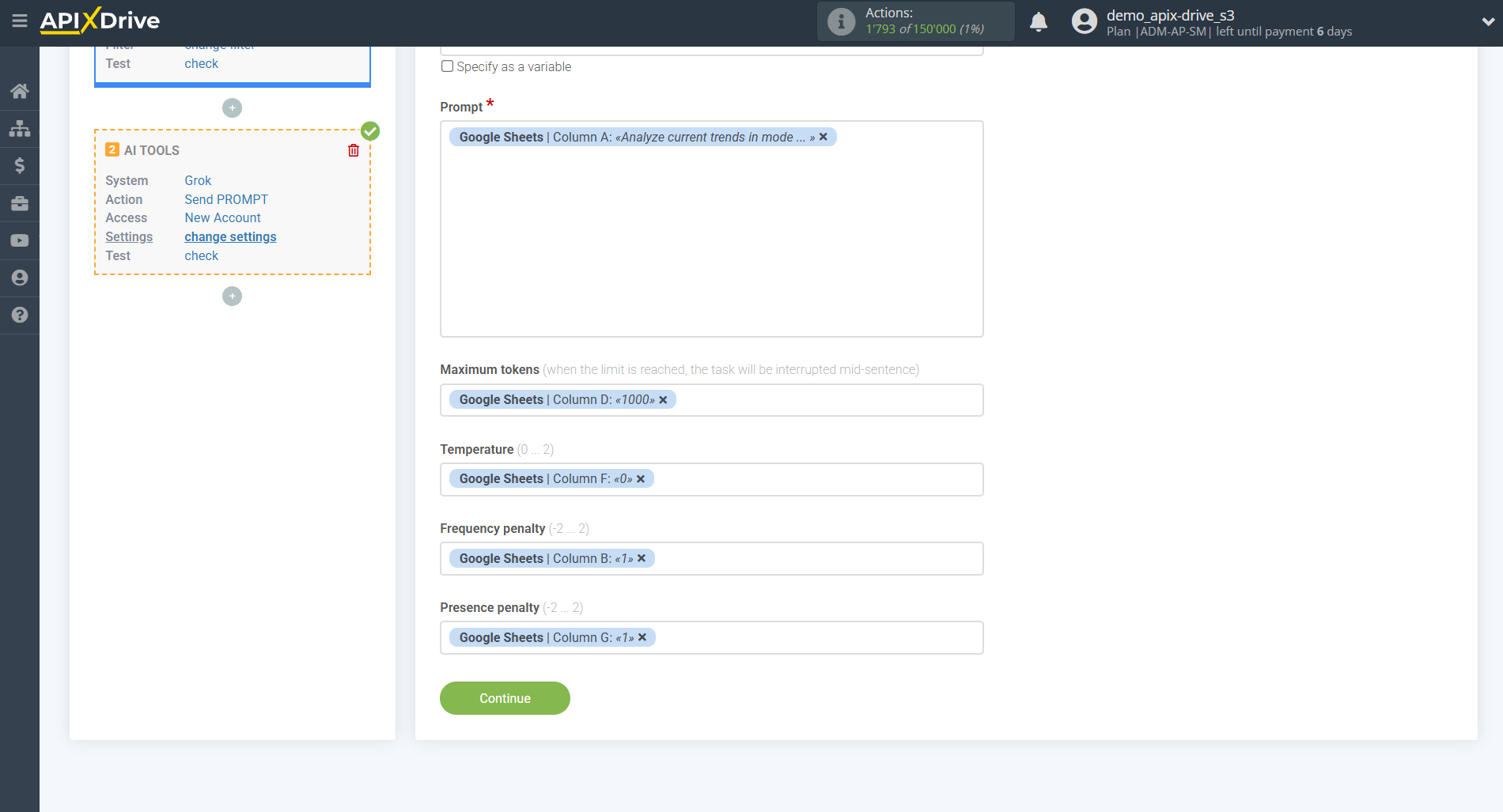 Setting up Grok in Google Sheets | Setting up&nbsp;