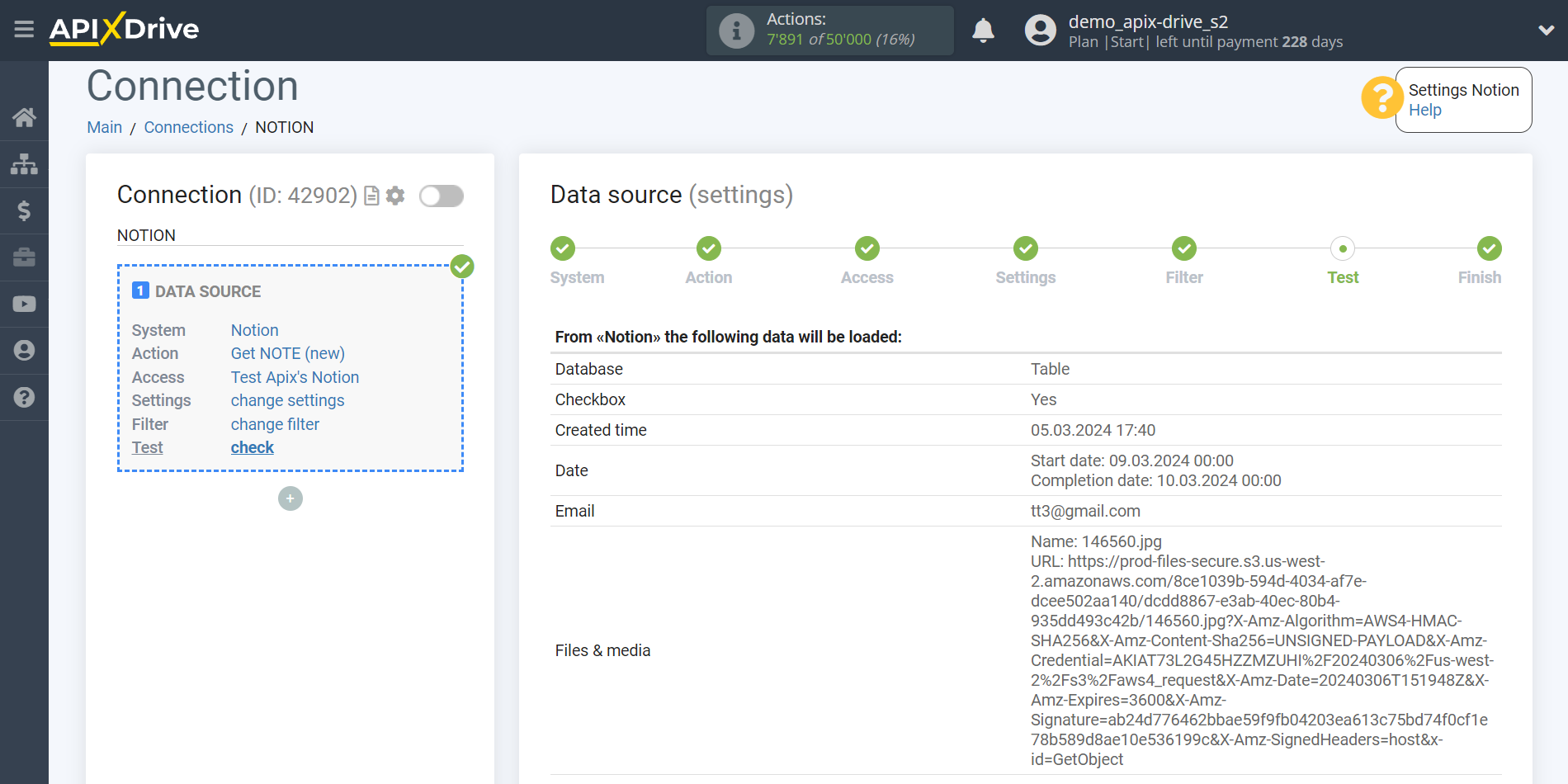 How to Connect Notion as Data Source | Data Test