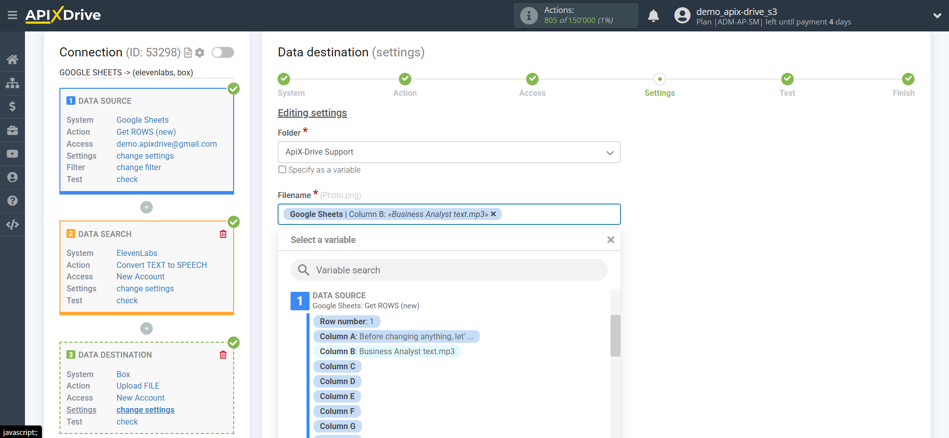 How to Connect Elevenlabs as Data Search | Assigning fields