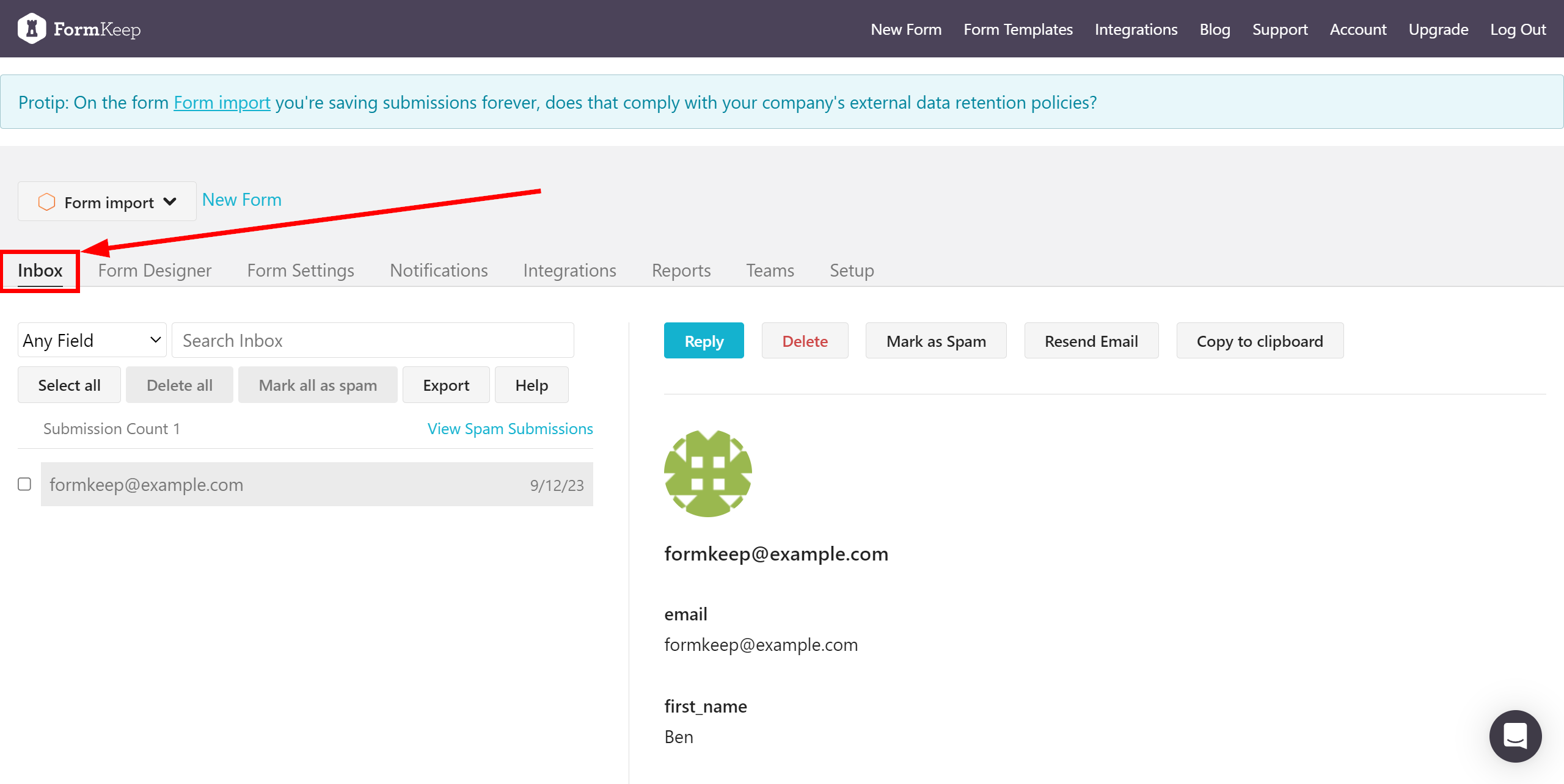 How to Connect FormKeep as Data Source | Generating test data from a form