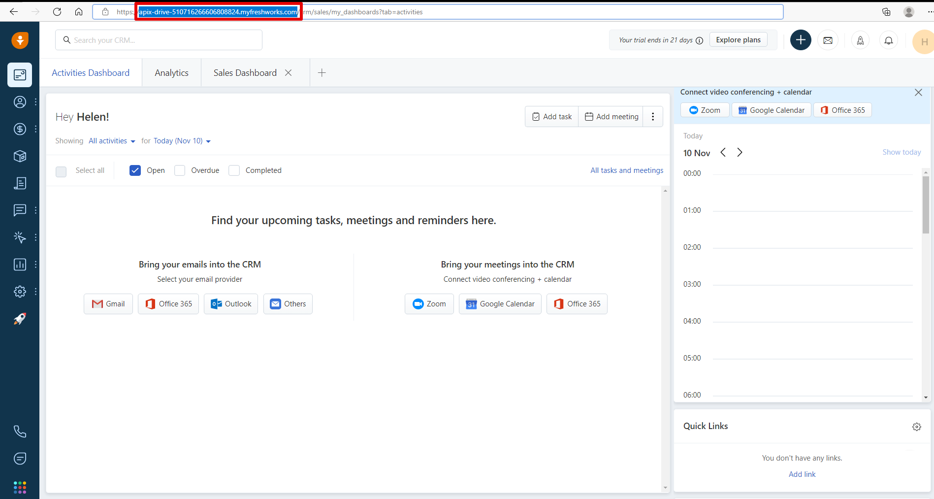 How to Connect Freshworks as Data Destination | Domain location in Freshworks