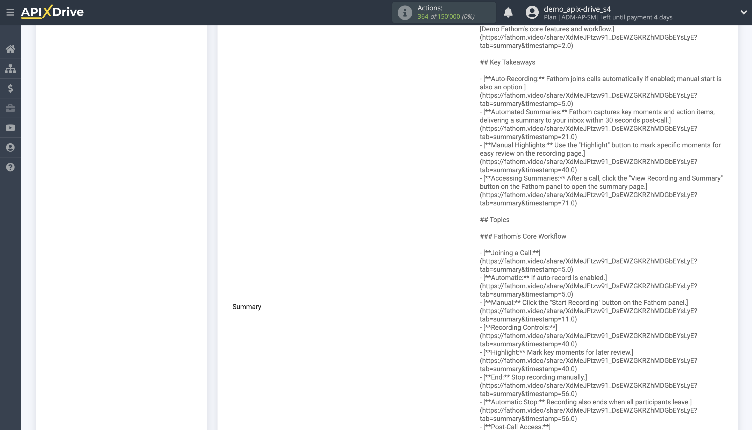 How to Connect Fathom as Data Source | Test data