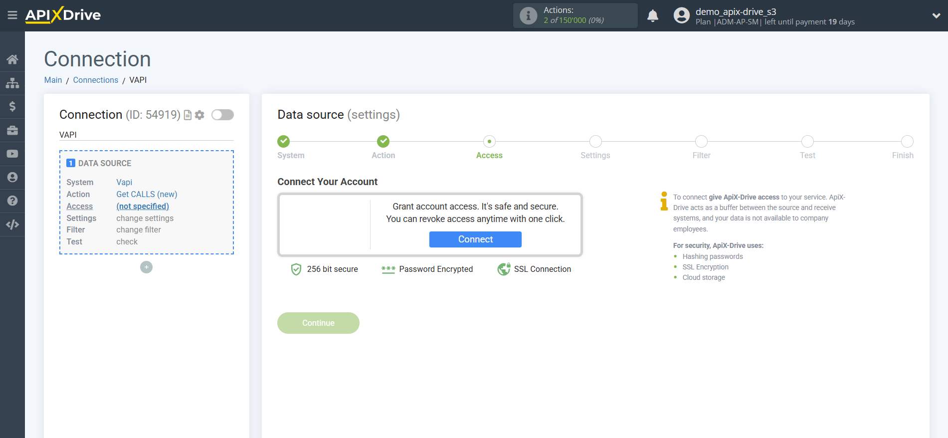 How to Connect Vapi as Data Source | Account Connection