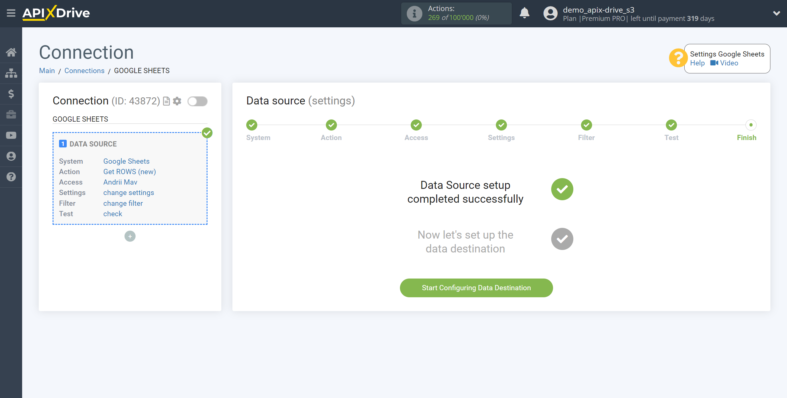 How to Connect Multitexter as Data Destination | Go to set up the Data Destination system