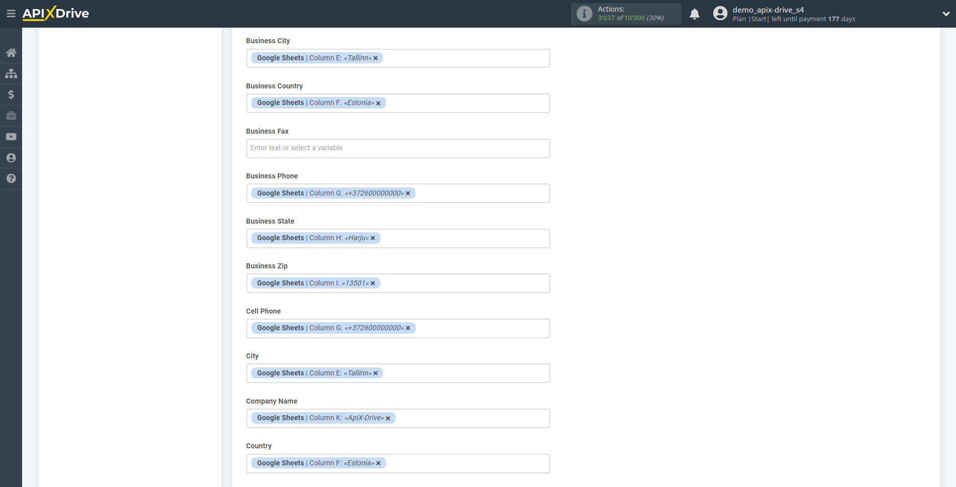 How to Connect Benchmarkemail as Data Destination | Assigning fields