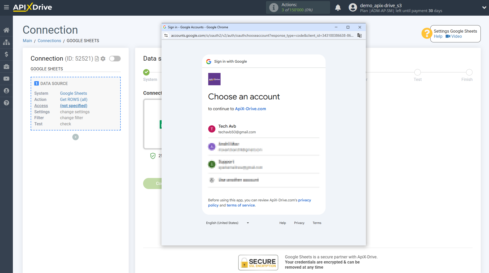 Setting up Resend Contact Search in Google Sheets | Select a Google account to connect Setting up Resend Contact Search in Google Sheets | Select a Google account to connect