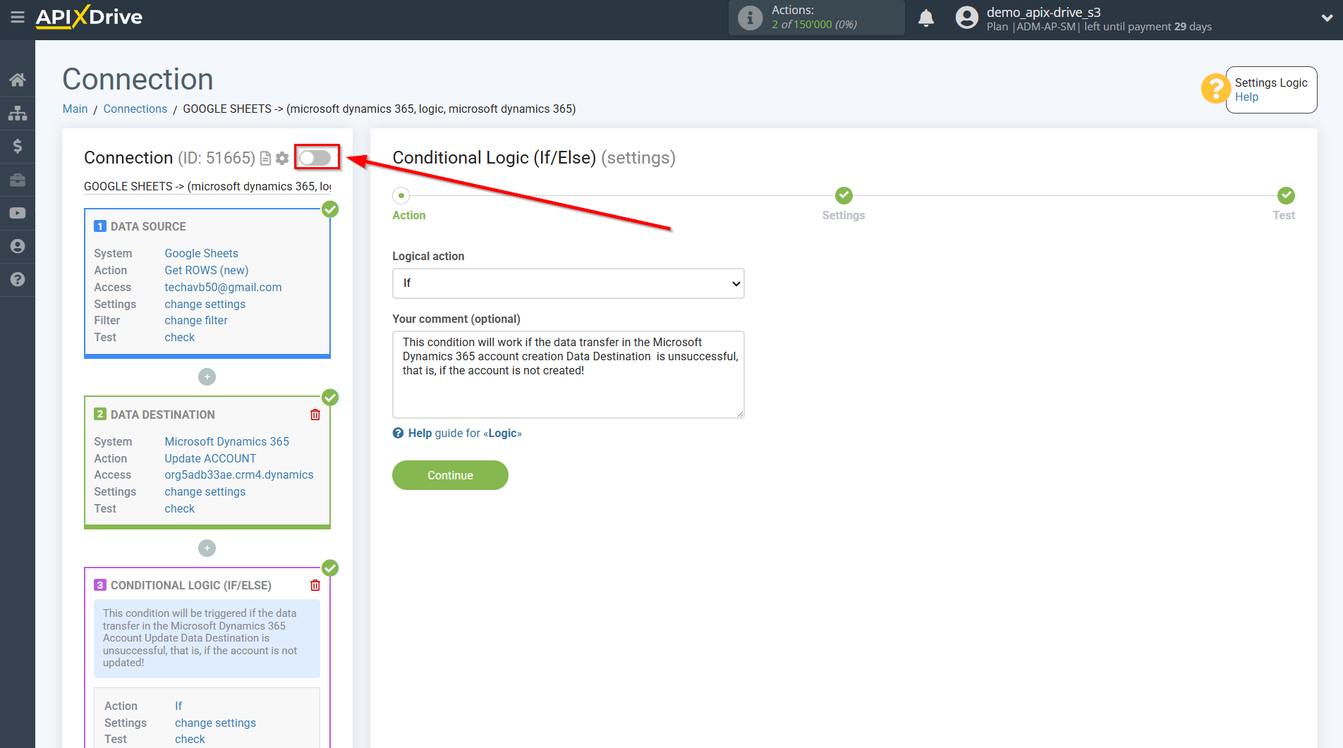 How to setup Microsoft Dynamics 365 Update Аccount / Create Аccount | Action selection How to setup Microsoft Dynamics 365 Update Аccount / Create Аccount | Action selection