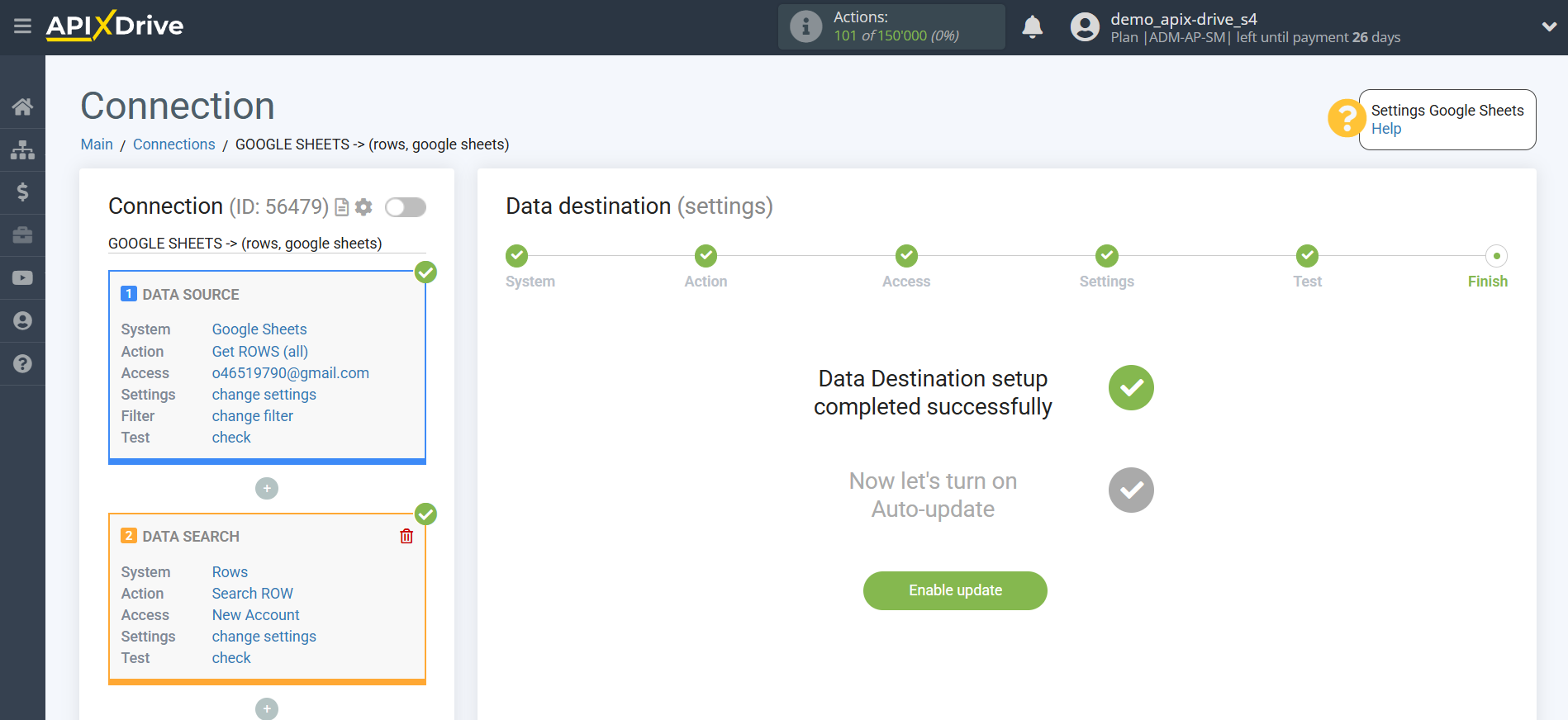 Setting up an Rows Item Search in Google Sheets | Enable auto-update Setting up an Rows Item Search in Google Sheets | Enable auto-update