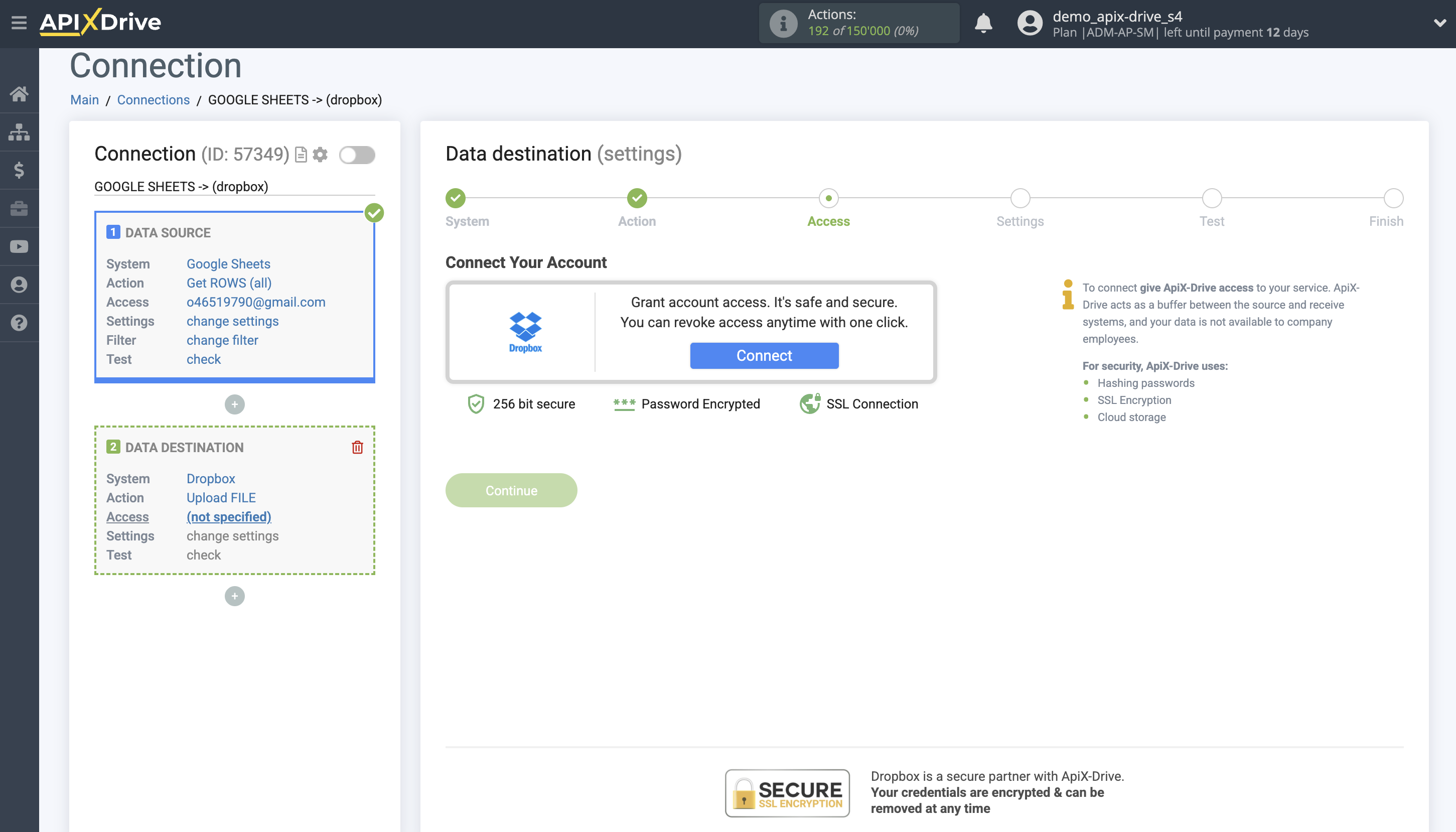 How to Connect Dropbox as Data Destination | Account connection How to Connect Dropbox as Data Destination | Account connection