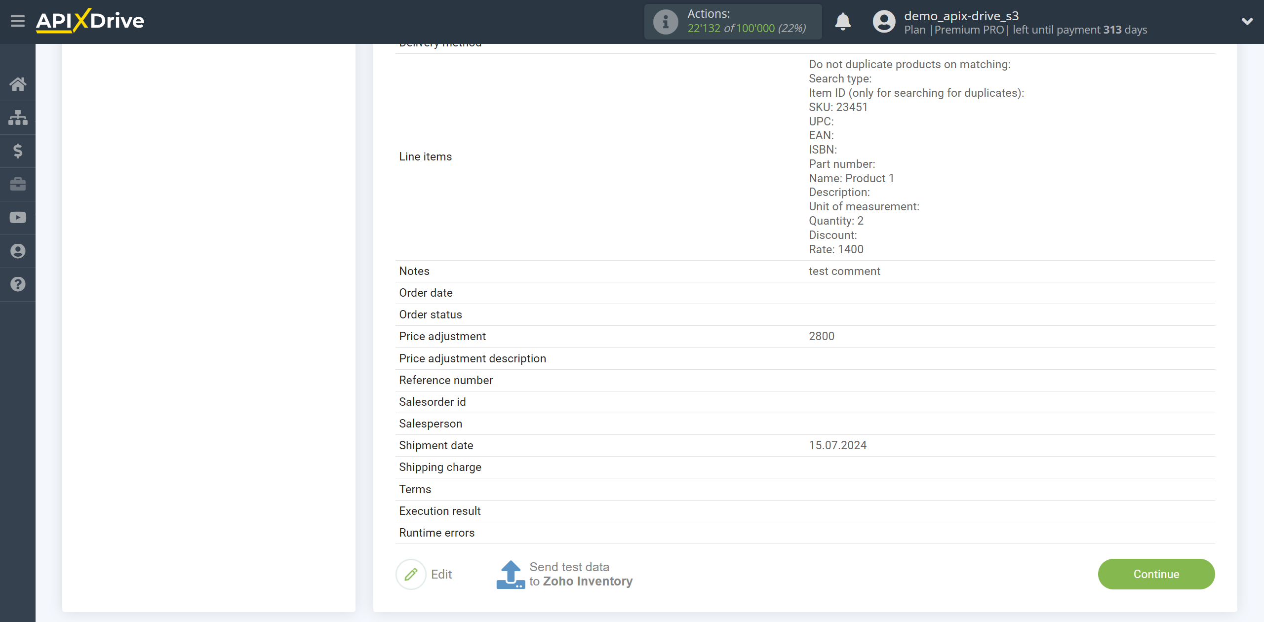 How to setup Zoho Inventory Change sales Order / Create sales Order | Test data