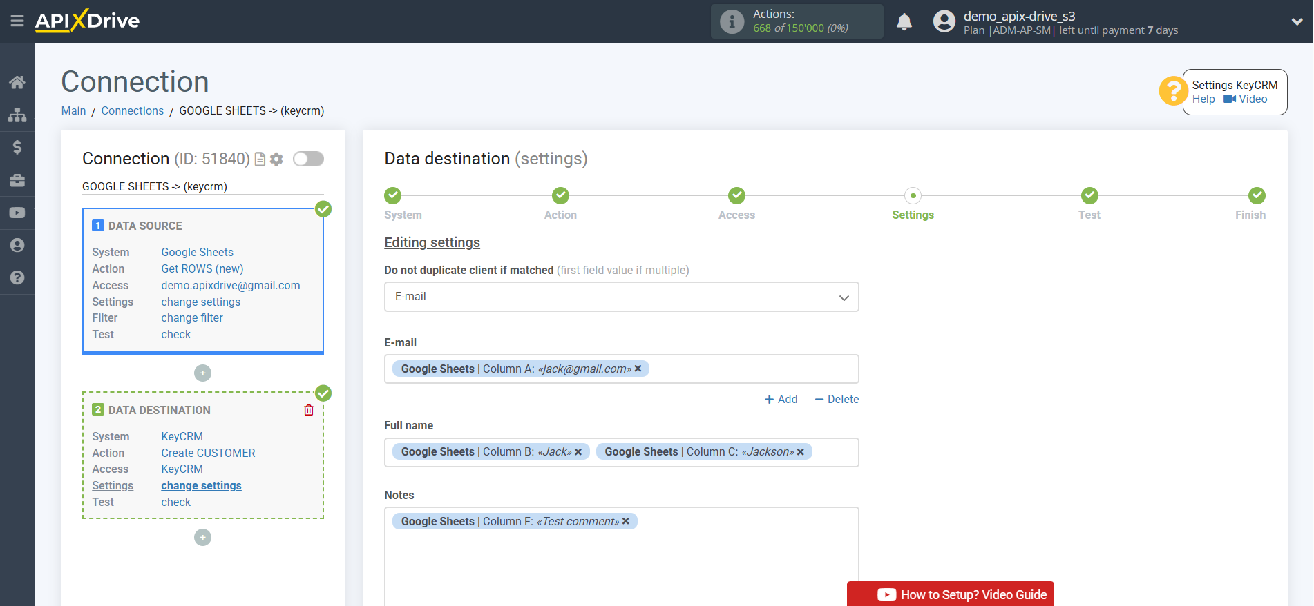Adding a Data Destination | Data Assignment