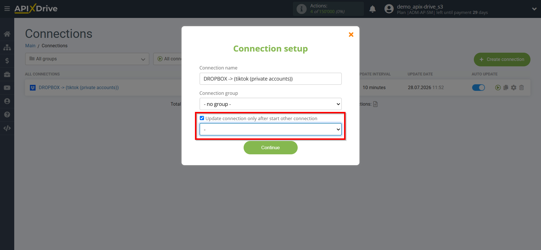How to Connect TikTok as Data Destination | Update Priority