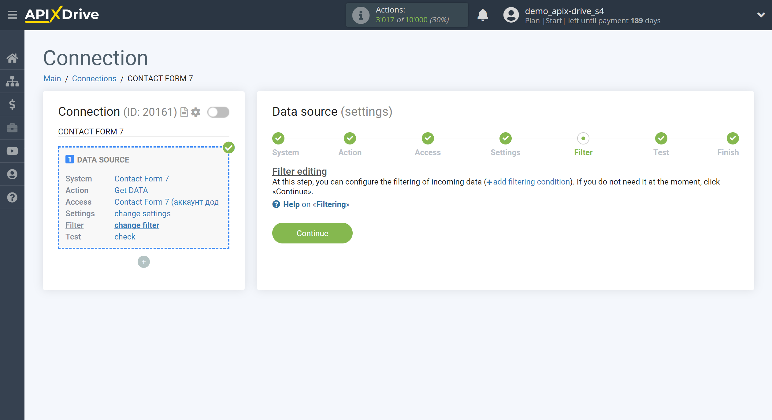 How to Connect Contact Form 7 as Data Source | Data filter