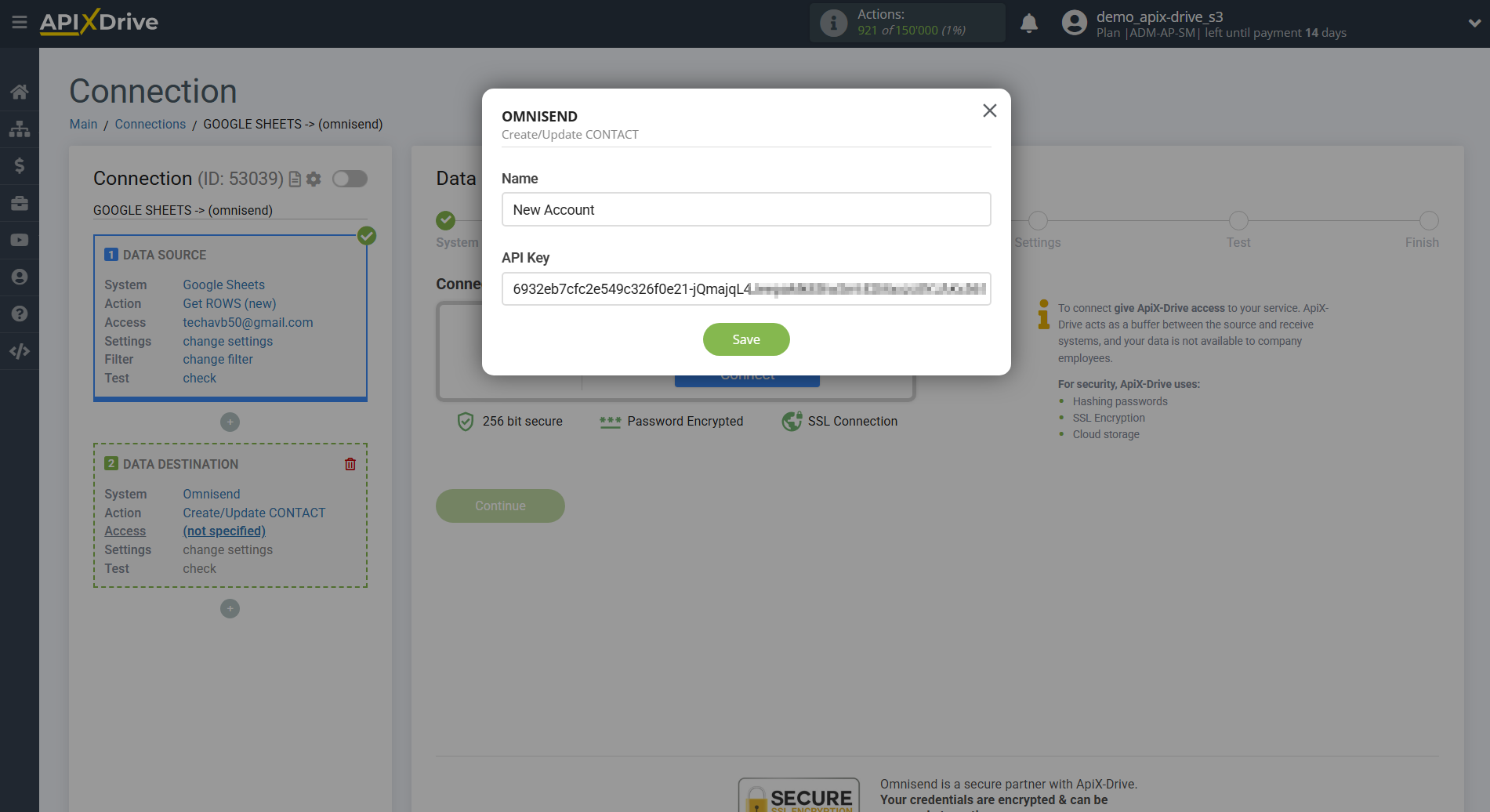 How to Connect Omnisend as Data Destination | Connection setup How to Connect Omnisend as Data Destination | Connection setup