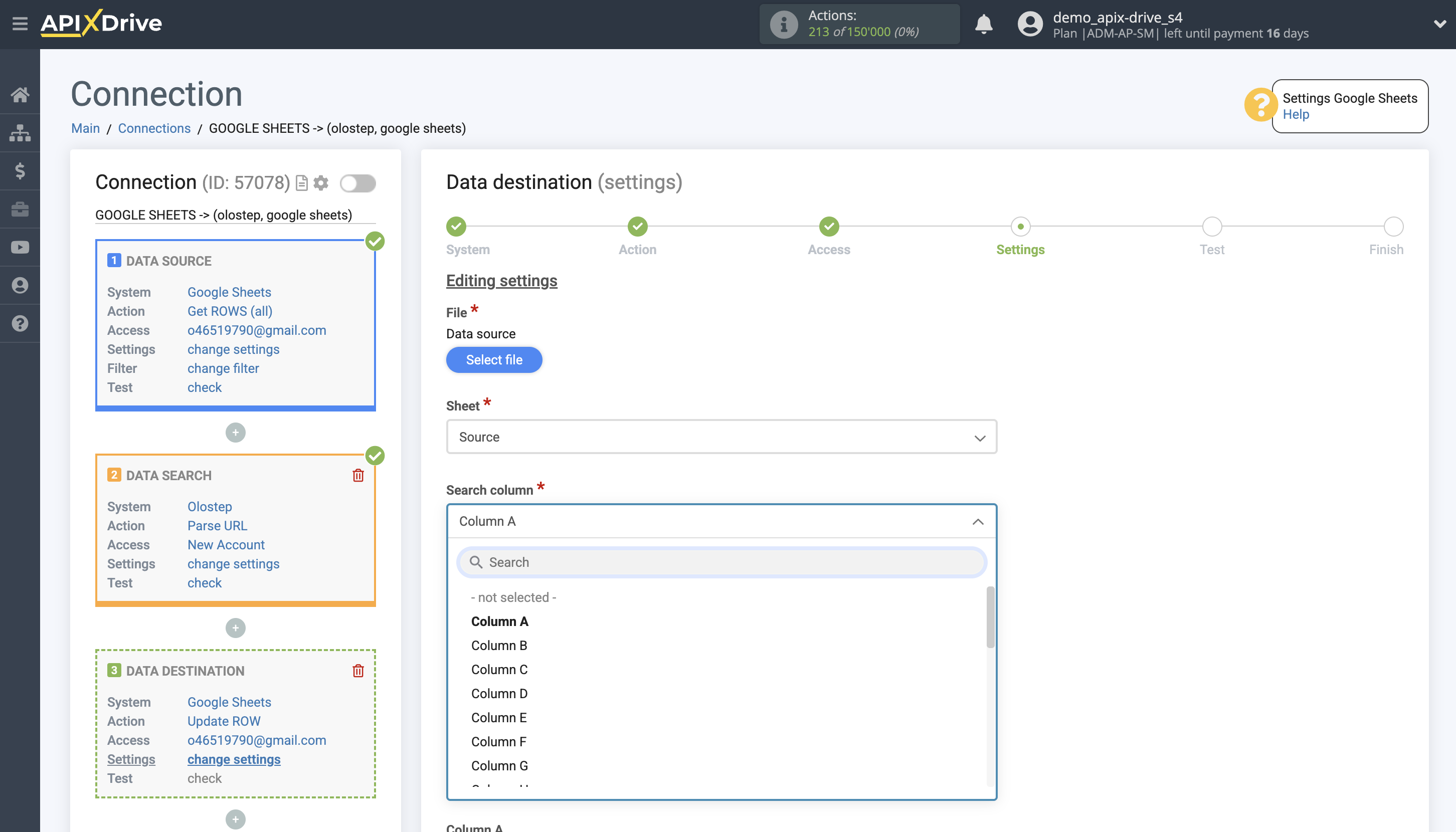 Setting up an Olostep Item Search in Google Sheets | Assigning fields Setting up an Olostep Item Search in Google Sheets | Assigning fields