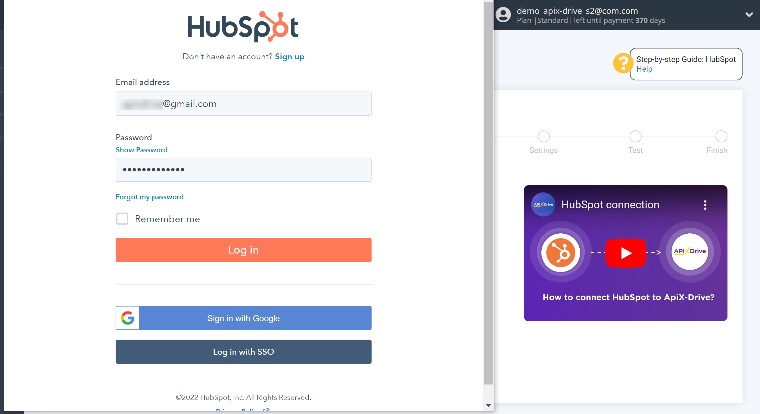 How to Connect HubSpot as Data Source | Account conection