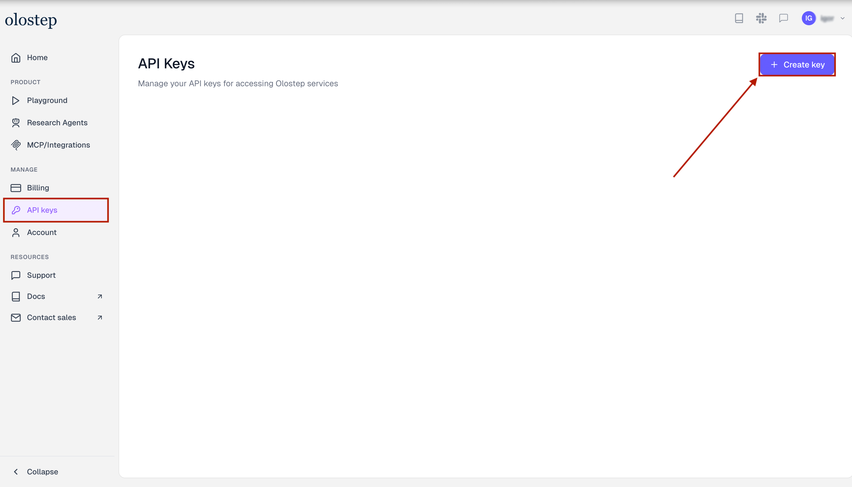 Setting Up Olostep | API Key Location in Olostep Setting Up Olostep | API Key Location in Olostep