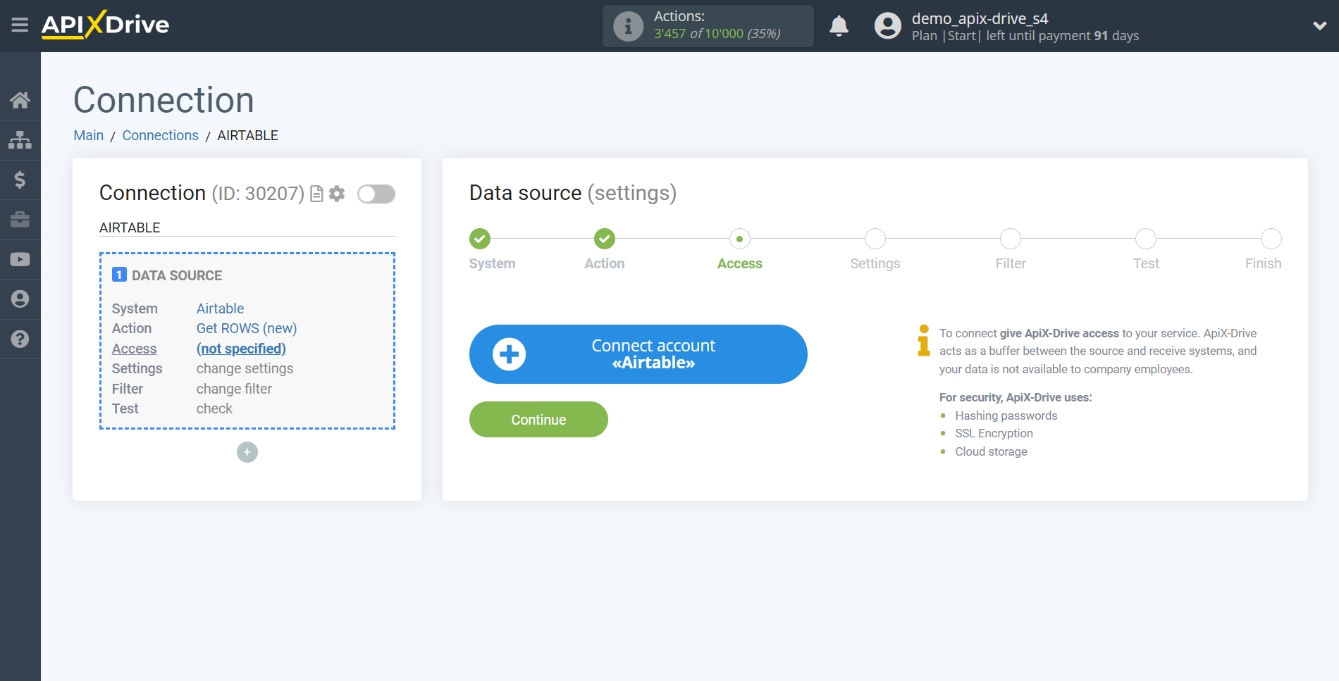 How to Connect AirTable as Data Source | Connecting account