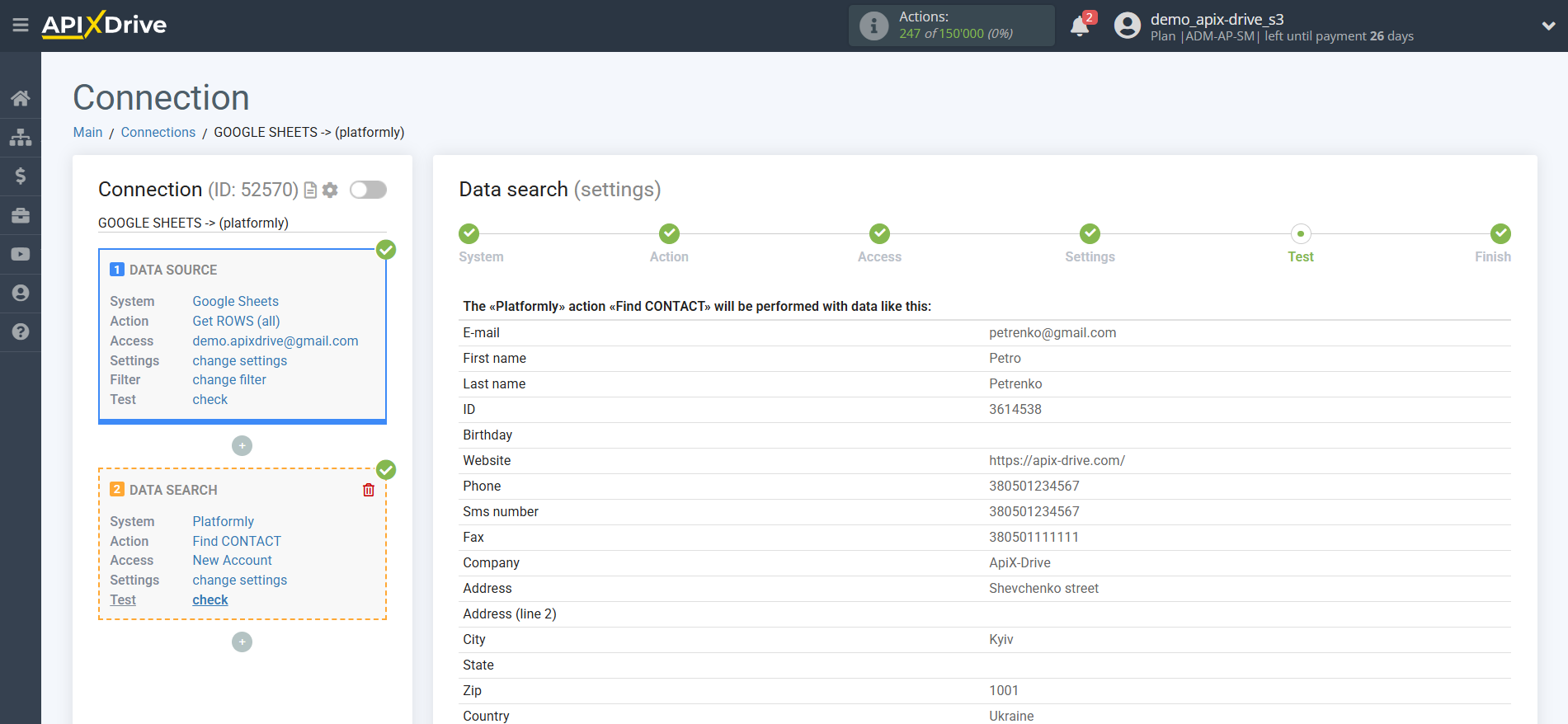 How to Connect Platformly as Data Search | Test data How to Connect Platformly as Data Search | Test data