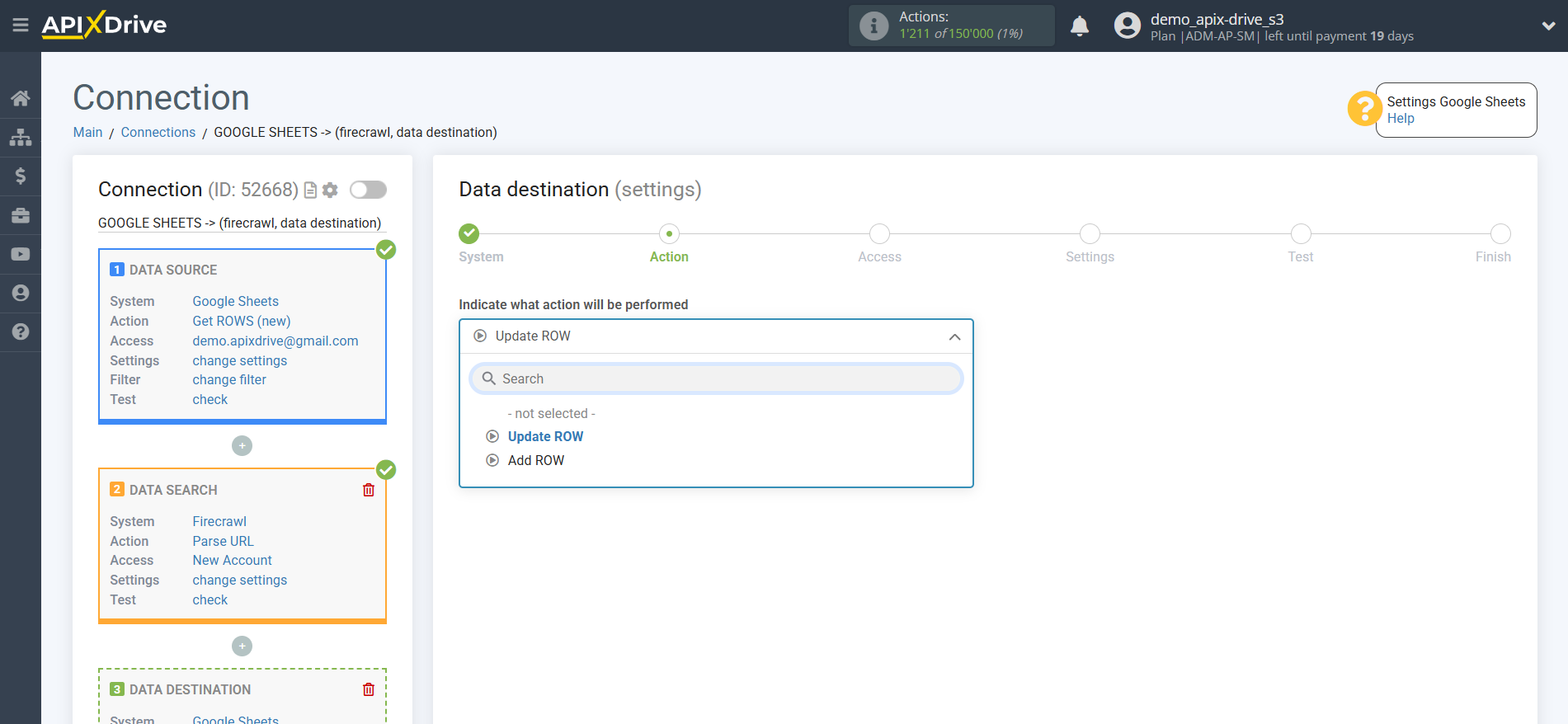 How to Connect Firecrawl as Data Search | Action selection How to Connect Firecrawl as Data Search | Action selection