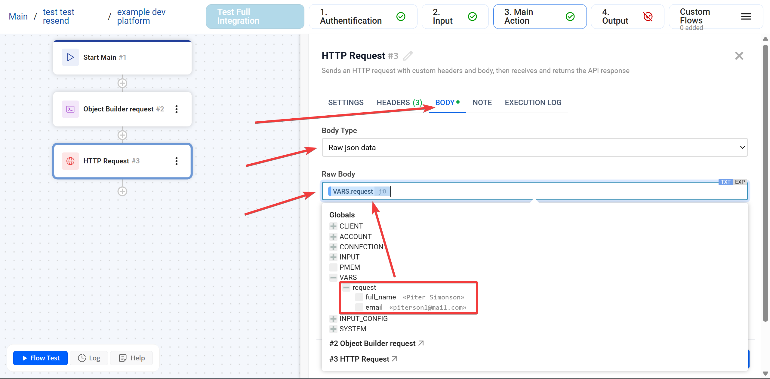 Object Builder | Налаштування&nbsp;HTTP Request