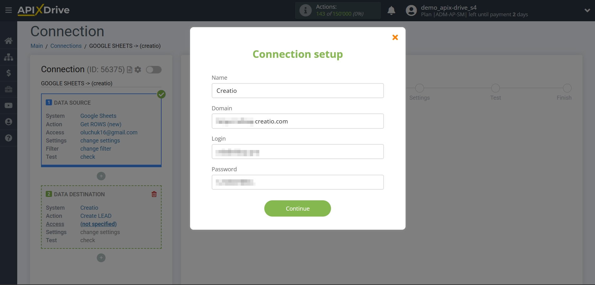 How to Connect Creatio  as Data Destination | Authorization in Creatio  How to Connect Creatio  as Data Destination | Authorization in Creatio