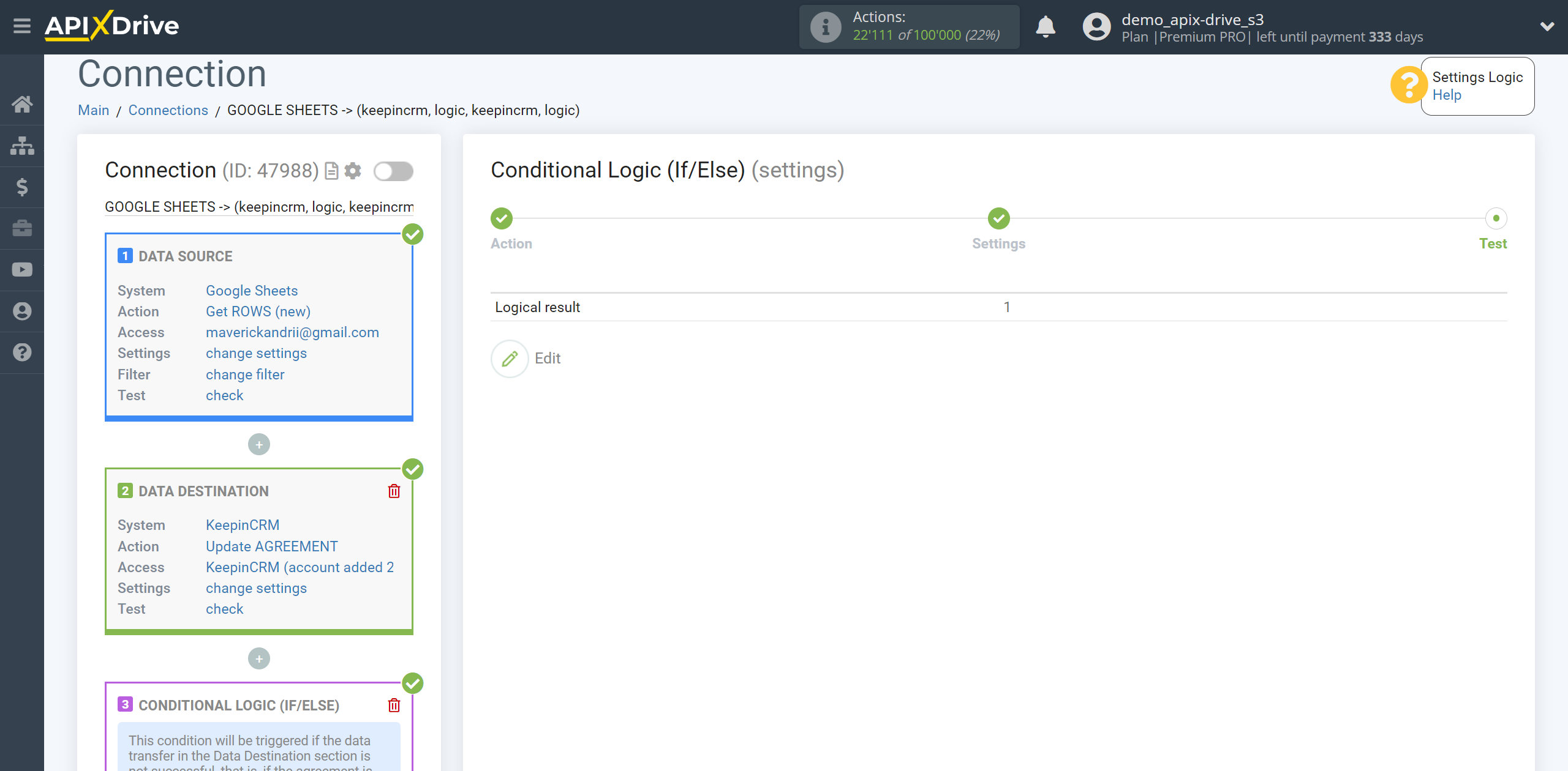 How to setup KeepinCRM Update Agreement / Create Agreement | Test data